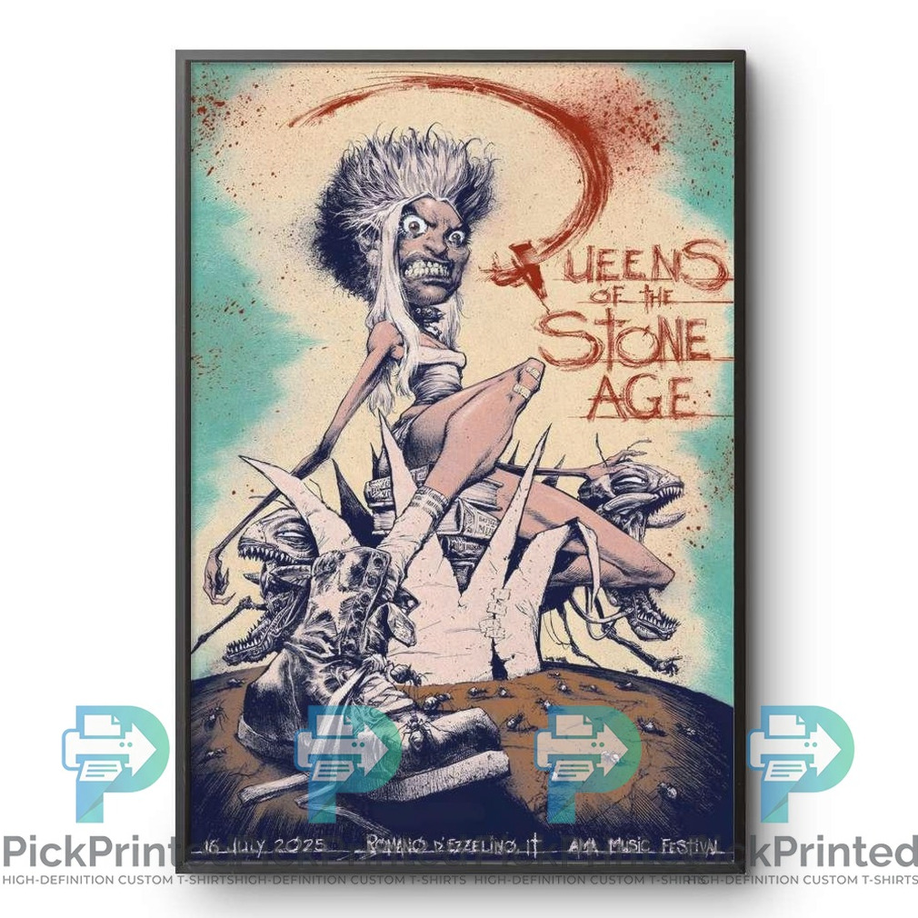 Queens of the Stone Age Band Sci Fi Mutant Creature Vintage
